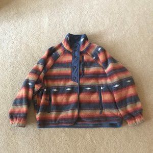American Eagle Women's Fleece Rainbow Jacket